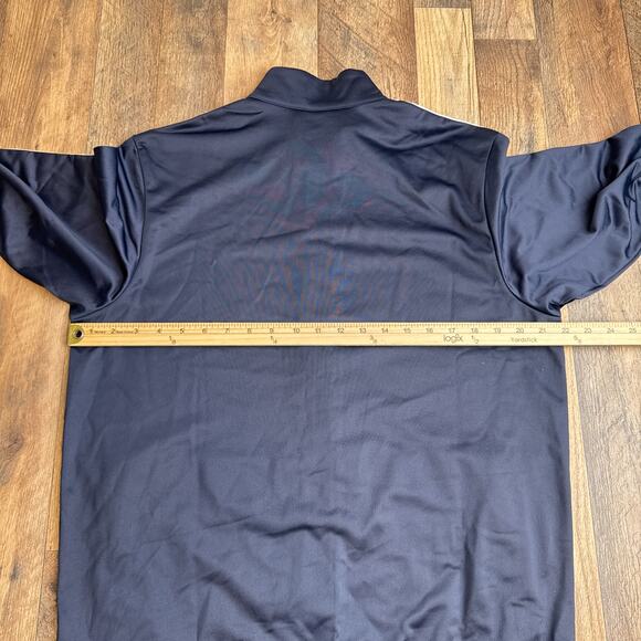 Adidas 3-Stripes Tricot Regular‎ Track Jacket Men's Large Blue Athletic Soccer - Picture 10 of 12